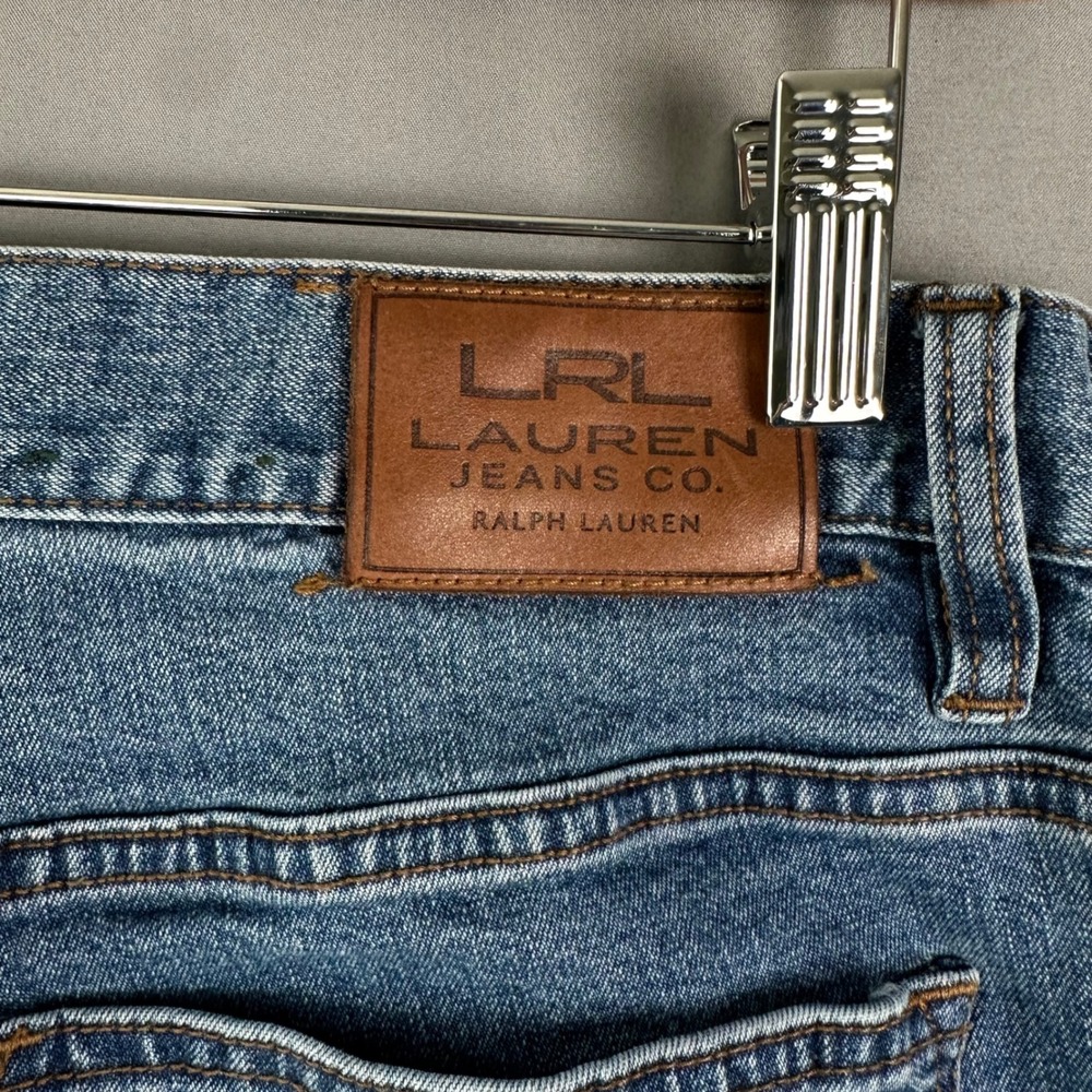Lauren Ralph Lauren Womens Size 8 Classic Straight Blue Stretch Jeans